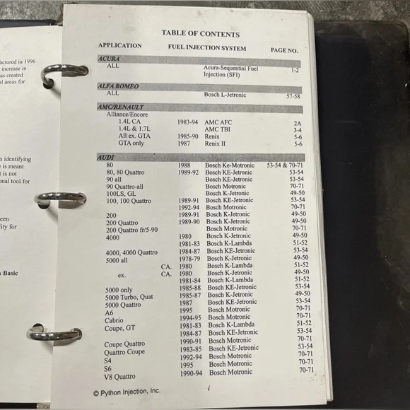 Python Injection 1996 Fuel Injection Troubleshooting Guide - Picture 6 of 6